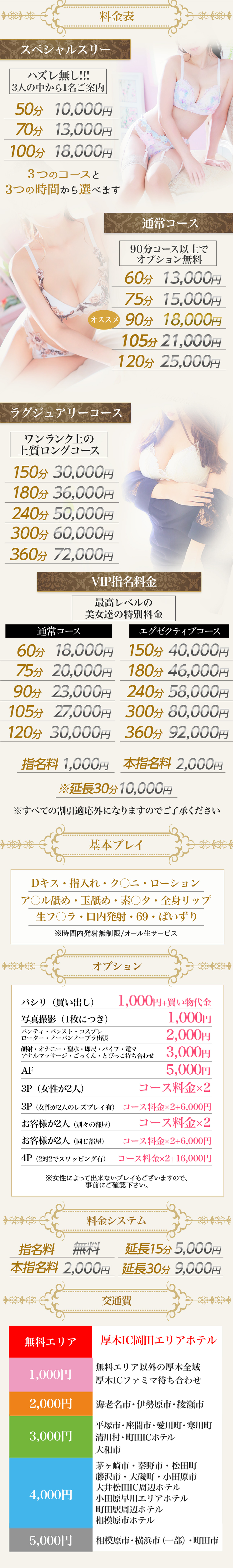 料金表